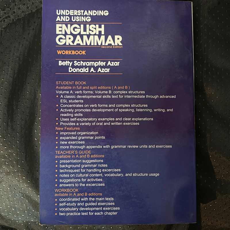 UNDERSTAND & USING ENGLISH GRAMMAR - Workbook 475413