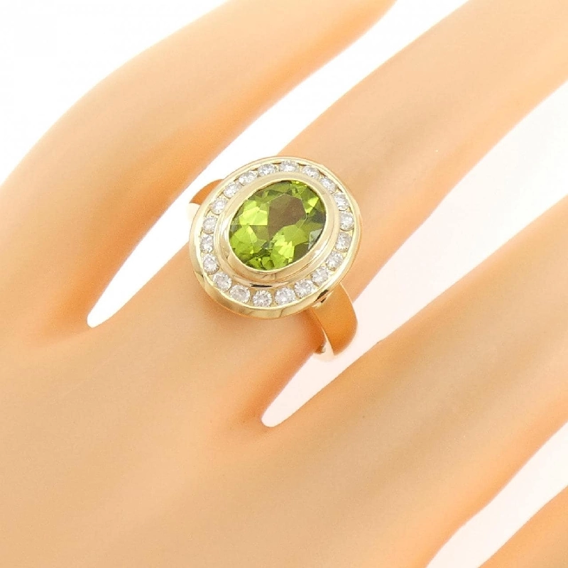 Nhẫn Peridot 750YG - Hàng hiệu Authentic 854544
