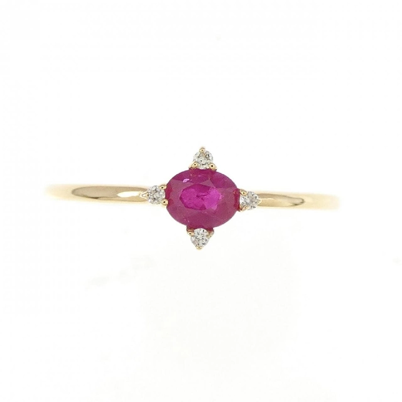 Nhẫn Ruby K18PG 672410