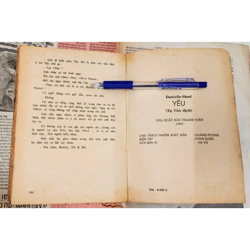 Tiểu thuyết Mỹ của nhà văn Danielle Steel: YÊU (398 trang) 993540