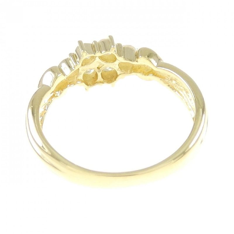 Nhẫn kim cương hoa K18YG 0.30CT 670384