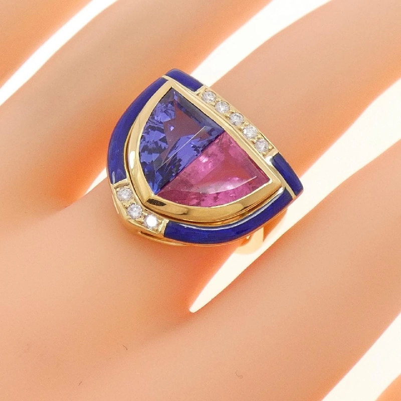 Nhẫn đá màu 750YG - Hàng hiệu Authentic 849262