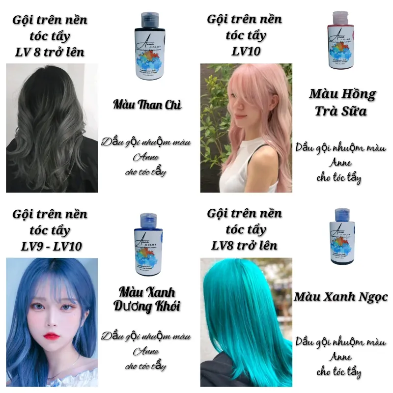 Dầu Gội Bù Màu Anne Dành Cho Tóc Tẩy 250ml 100ml 761446