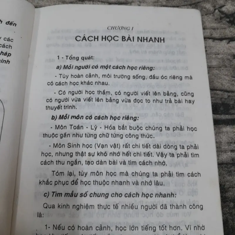 Cẩm nang Học sinh - Sinh viên. Bí quyết học nhanh nhớ lâu. Thầy Trần Nghĩa Trọng. In 1999 762016