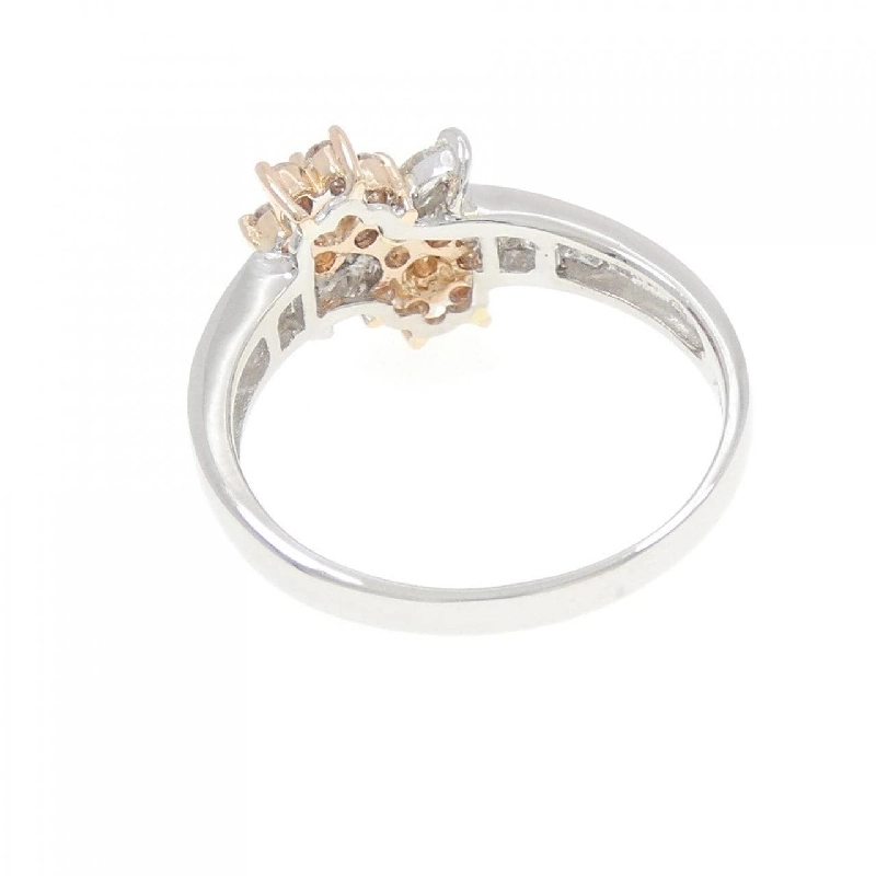 Nhẫn kim cương hoa PT900/K14PG 0.80CT - Hàng hiệu Authentic 847023