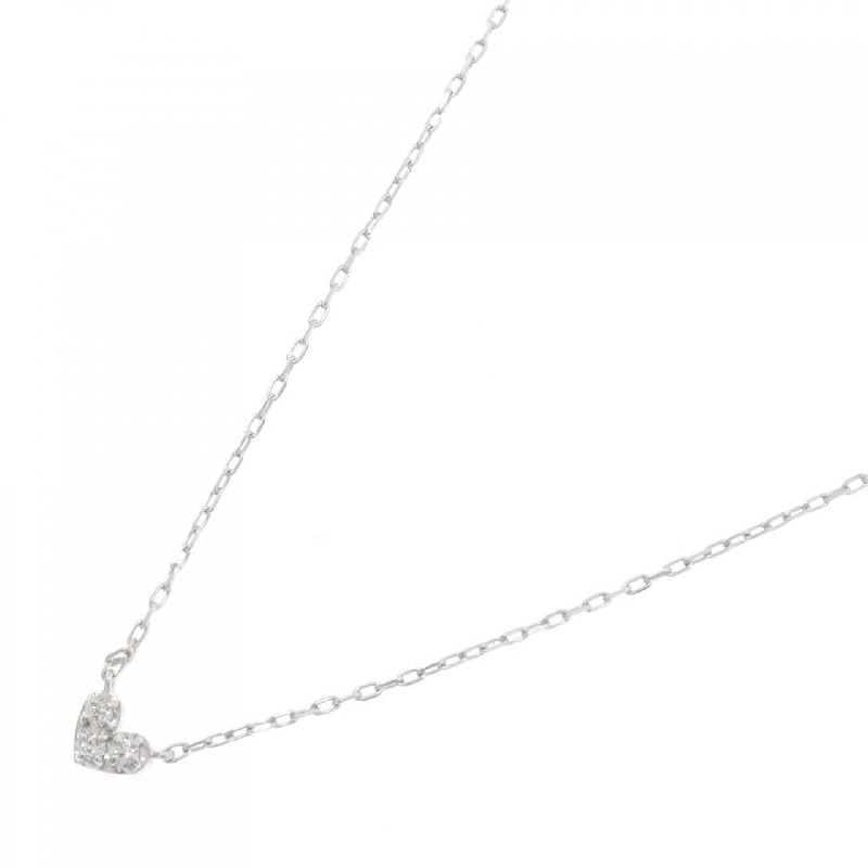 K18WG Dây chuyền kim cương hình trái tim - Hàng hiệu Authentic 863664