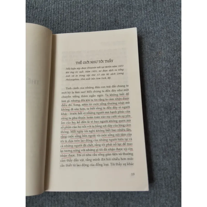 ALBERT EINSTEIN THẾ GIỚI NHƯ TÔI THẤY 717928