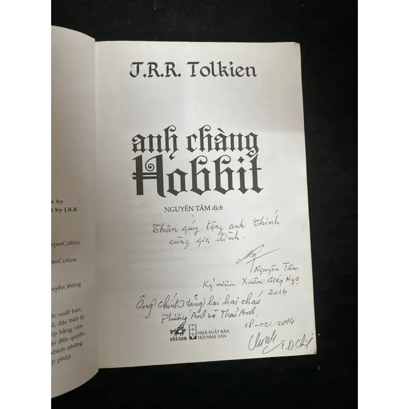 Anh chàng Hobbit-J.R.R. Tolkien. ( có chữ ký của dịch giả) 1031421