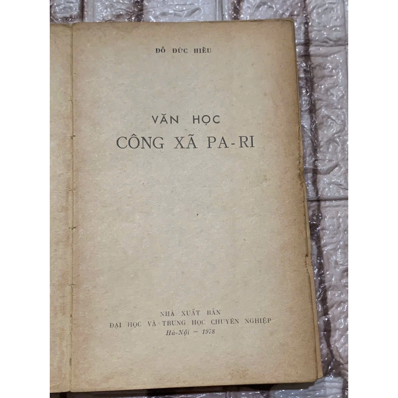 VĂN HỌC CÔNG XÃ PARIS -1978- ĐỖ ĐỨC HIỂU 539921