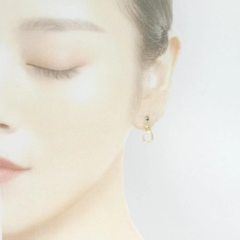 K18YG Sapphire Bông tai - Hàng hiệu Chính hãng 870691