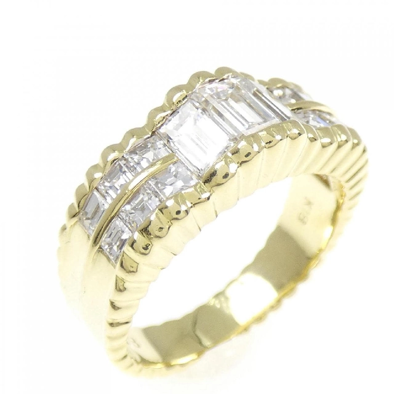 Nhẫn kim cương K18YG 0.97CT 672576