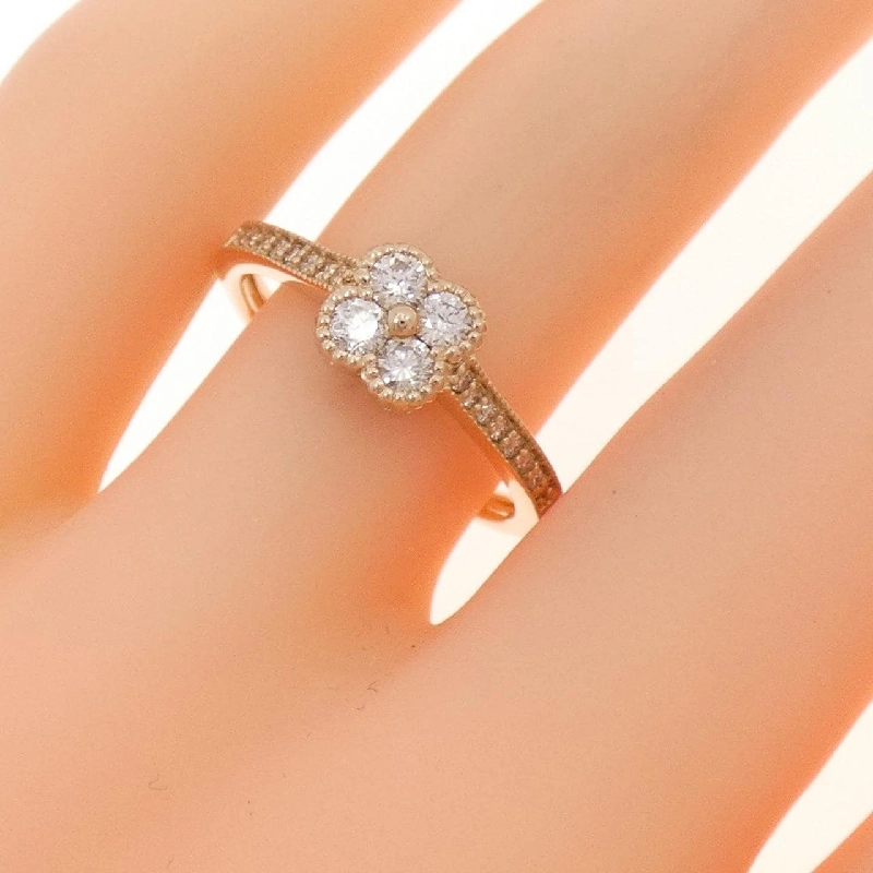 Nhẫn kim cương hoa K18PG 0.30CT 670043