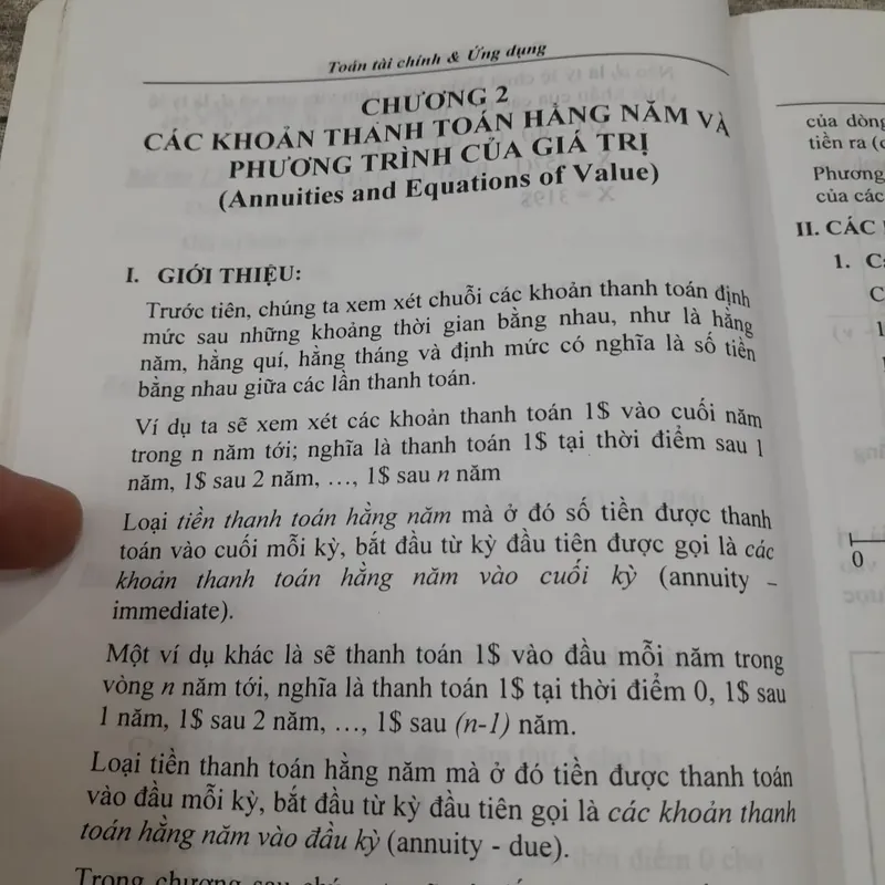 Toán Tài Chính & Ứng dụng -Lý thuyết và bài tập. Thạc sỹ Ng. Văn Nông... 718992