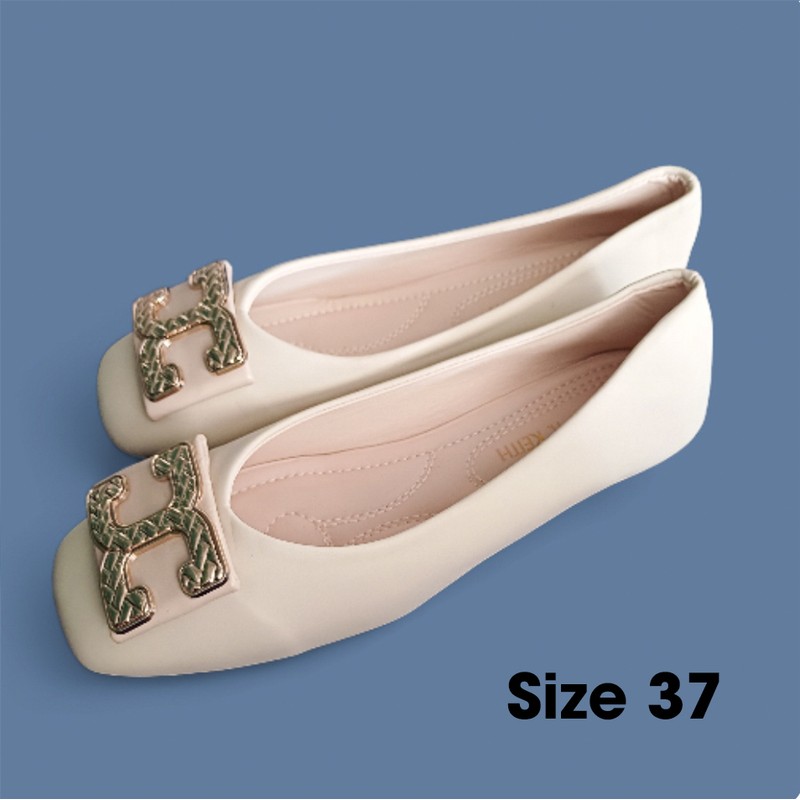 Bệt nữ da mềm màu be sữa size 37 77336