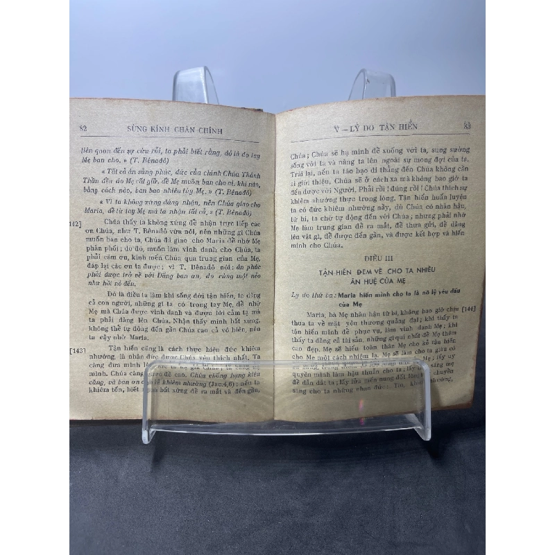 Quyển sách vàng Sùng kính chân chính phương pháp tận hiến bí mật về Maria 1968 mới 60% bìa da bung gáy nhẹ ố vàng note trang đầu T.Mongpho HPB2207 TÂM LINH - TÔN GIÁO - THIỀN 916427