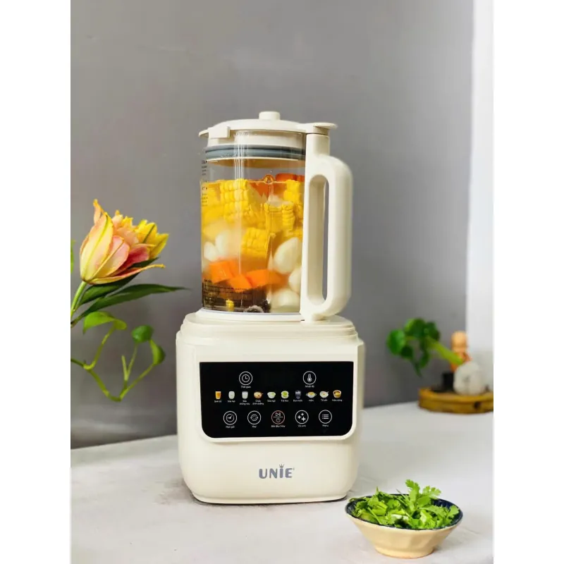 Máy làm sữa hạt UNIE UCB15 dung tích 1.5L, giảm ồn 30%, 10 chức năng nấu 785686