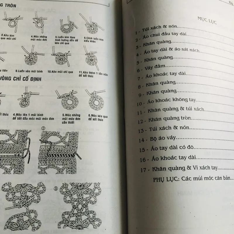 KỸ THUẬT MÓC LEN, SỢI, ÁO, KHĂN QUÀNG, TÚI XÁCH  572789