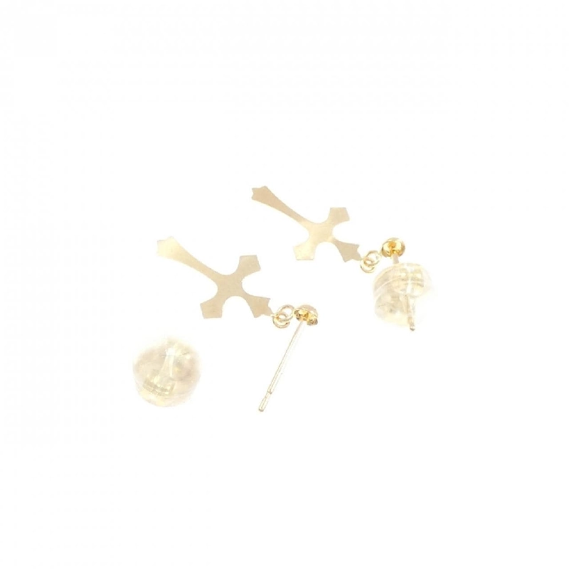 K18YG Khuyên tai hình chữ thập - Hàng hiệu Chính hãng 869861