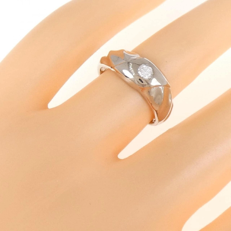 Nhẫn kim cương K18WG 0.12CT 672661