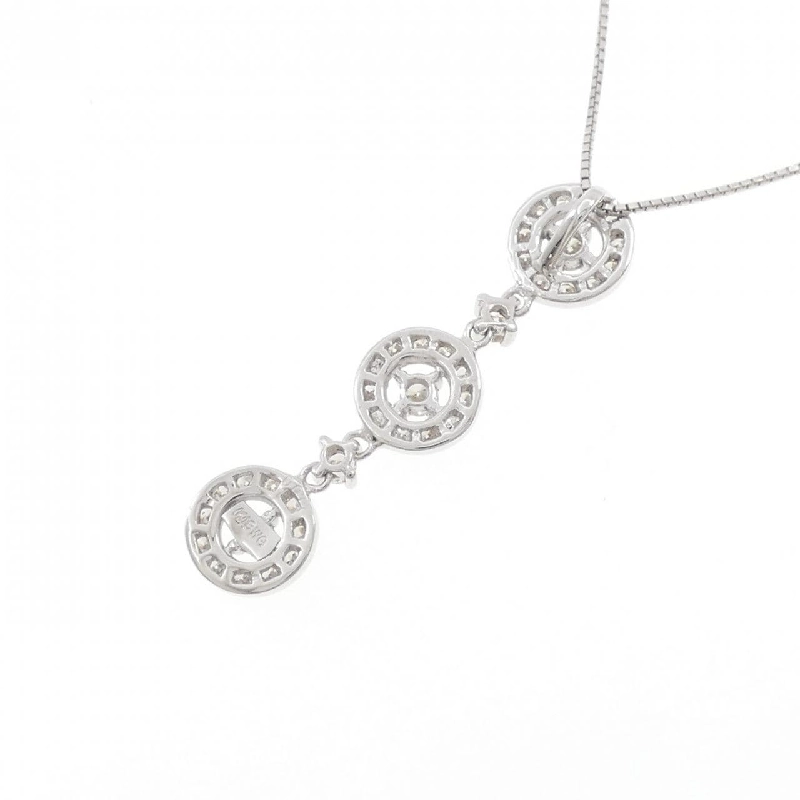 K18WG Dây chuyền kim cương 0.77CT - Hàng hiệu Chính hãng 858551