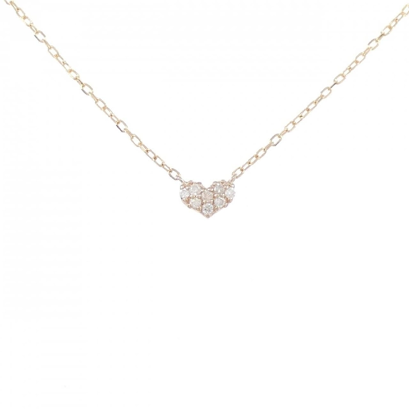 K10PG Dây chuyền kim cương hình trái tim - Hàng hiệu Chính hãng 863416