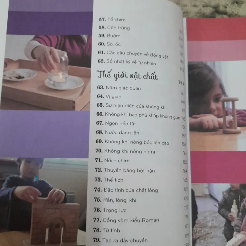 Dạy trẻ theo Montessori- 100 hoạt động. Con không làm cây trong lồng kính 787174