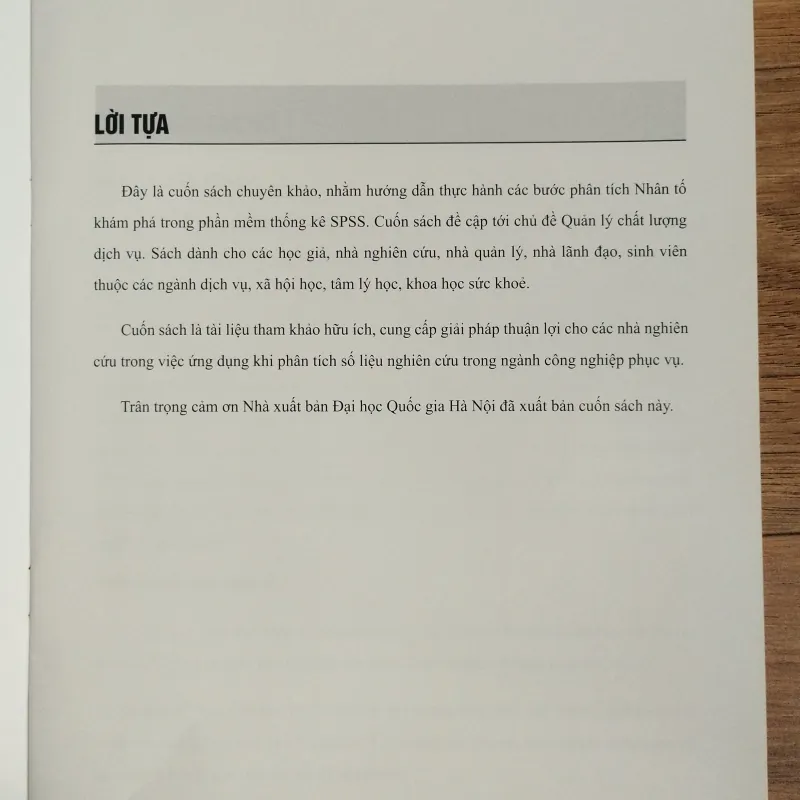 Sách Thực hành Các bước phân tích nhân tố khám phá trong SPSS bản tiếng Việt và tiếng Anh 1021698