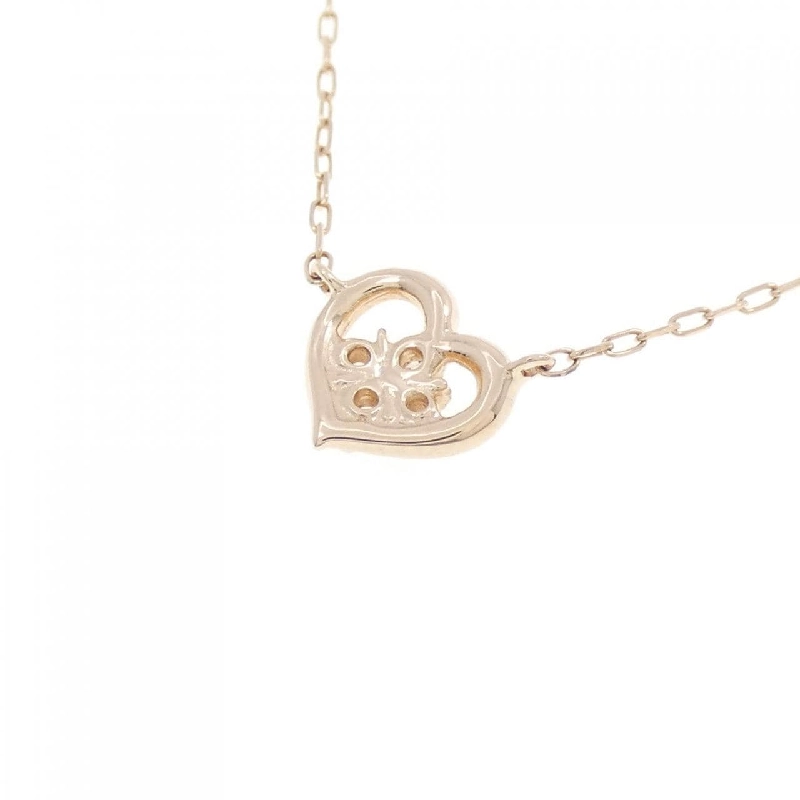 4゜C Heart × Flower Diamond Necklace - Hàng hiệu Authentic 845106
