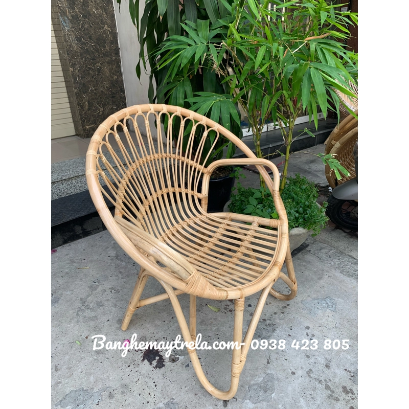 Ghế mây đơn nhỏ đuôi công 454730