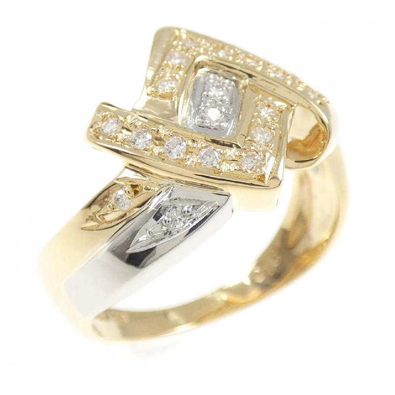 Nhẫn kim cương K18YG/PT900 0.13CT - Hàng hiệu Authentic 851568