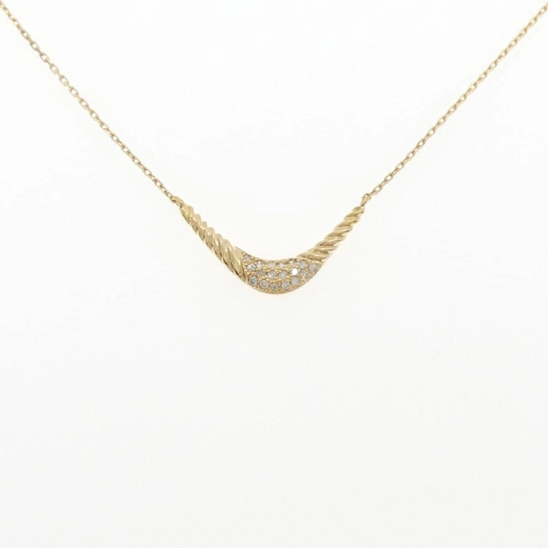 K18YG Dây chuyền kim cương - Hàng hiệu Authentic 860935