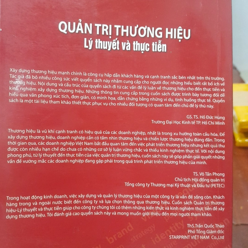 Ts. Bùi Văn Quang - QUẢN TRỊ THƯƠNG HIỆU, lý thuyết và thực tiễn 407039
