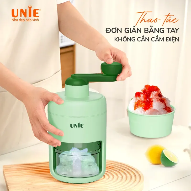 Máy bào đá mini Unie UIC20 lưỡi dao sắc bén, chất liệu nhựa ABS/ PP an toàn 957023