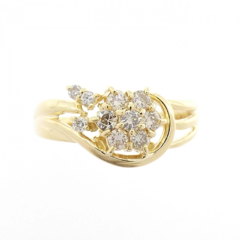 Nhẫn kim cương hoa K18YG 0.30CT - Hàng hiệu Authentic 854086