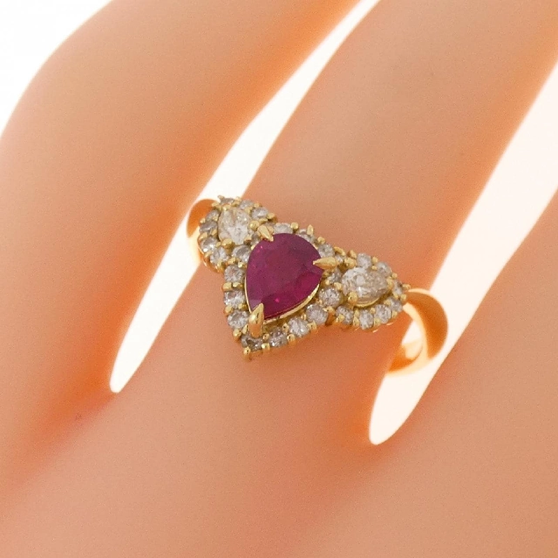 Nhẫn Ruby K18YG 0.59CT 667560