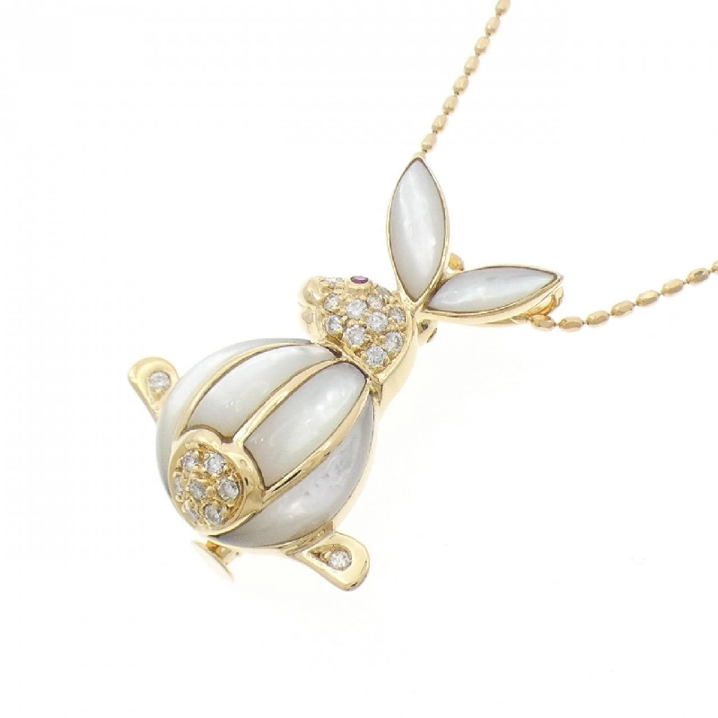 K18YG Thỏ Đá Màu Dây Chuyền - Hàng hiệu Chính hãng 846233