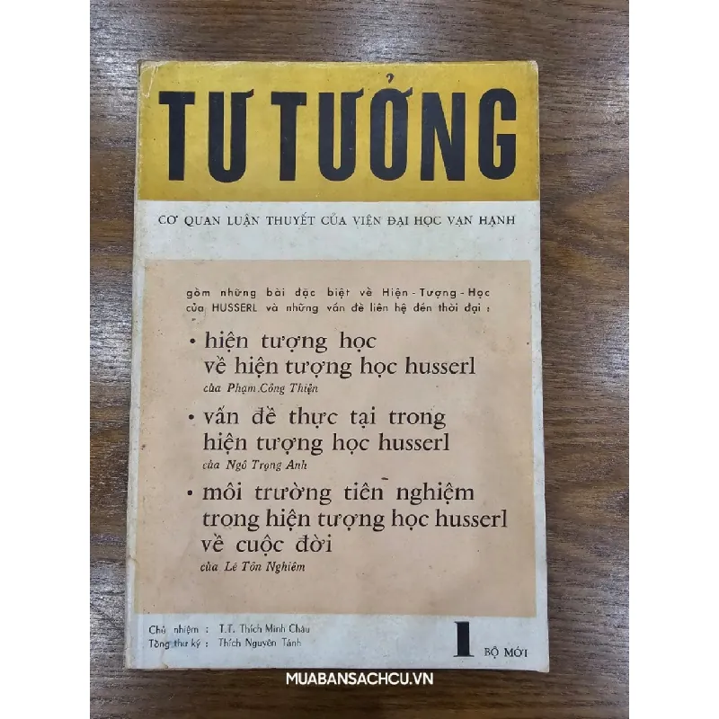 Tạp chí Tư Tưởng - Viện Đại Học Vạn Hạnh 719380