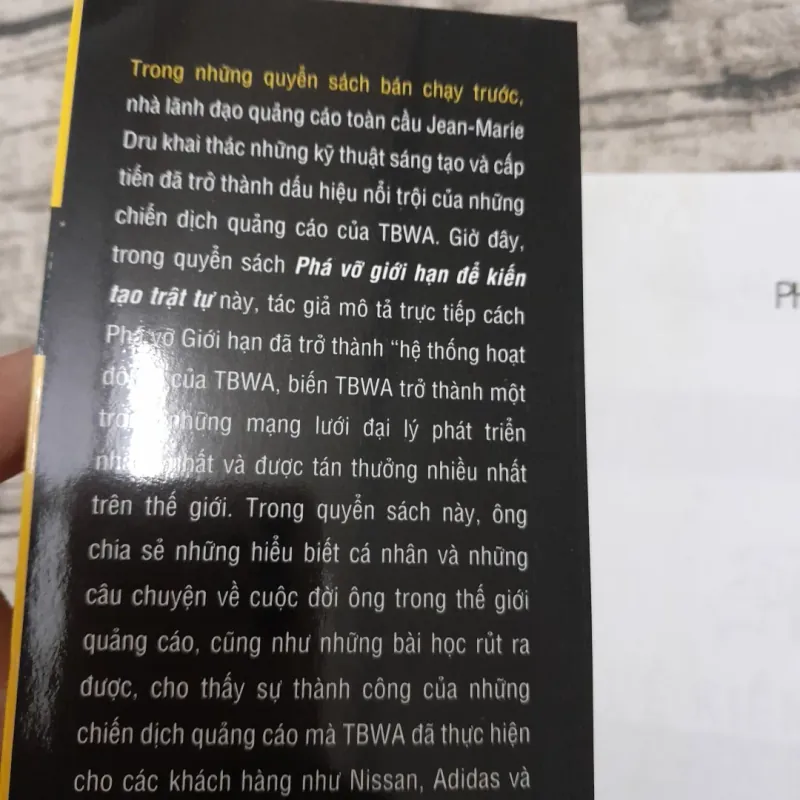 Phá vỡ giới hạn để kiến tạo trật tự. How Discruption brought Order. TG Jean Marie Dru 746499