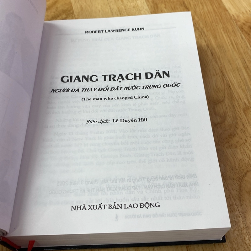 GIANG TRẠCH DÂN - NGƯỜI ĐÃ THAY ĐỔI ĐẤT NƯỚC TRUNG QUỐC, BẢN BÌA CỨNG, XUẤT BẢN NĂM 2010 528011