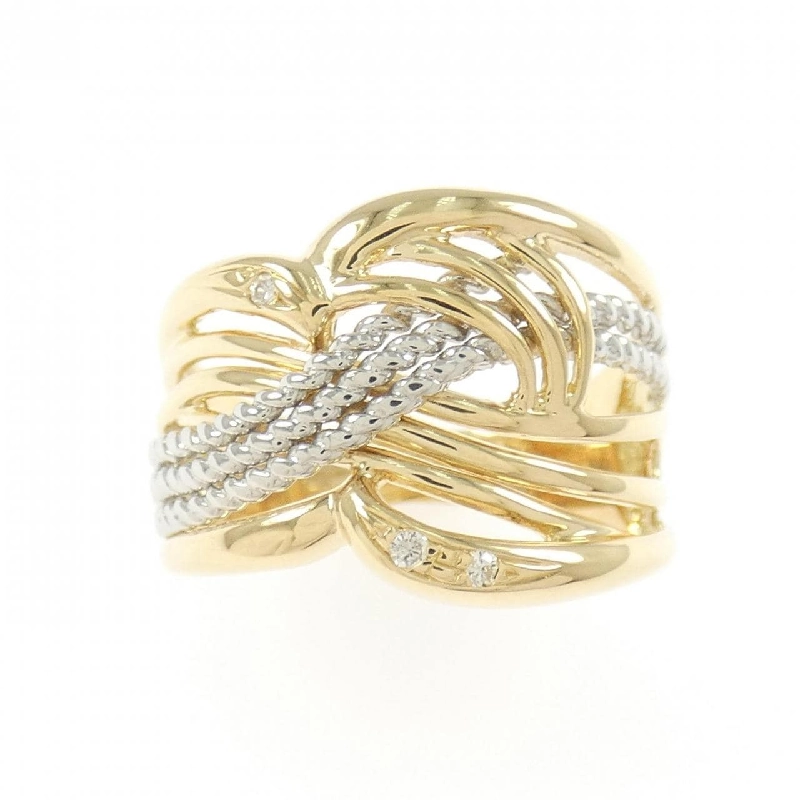 Nhẫn kim cương K18YG/PT900 668839