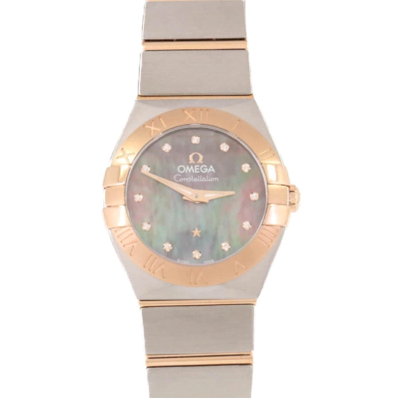 Đồng hồ Omega Constellation Brush RG Combi - 12P SSxPG Quartz - Hàng hiệu Authentic 875004