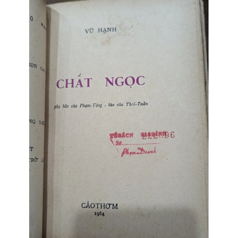Chất ngọc - Vũ Hạnh 1003577