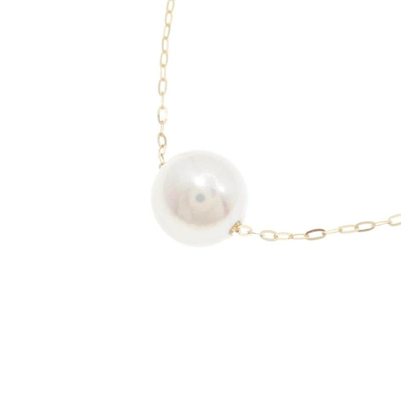 K18YG Dây chuyền ngọc trai Akoya 7.7mm - Hàng hiệu Chính hãng 847815