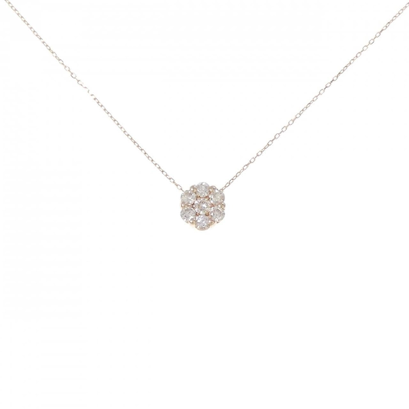 K18PG Hoa Kim Cương Dây Chuyền 0.30CT - Hàng hiệu Chính hãng 857180