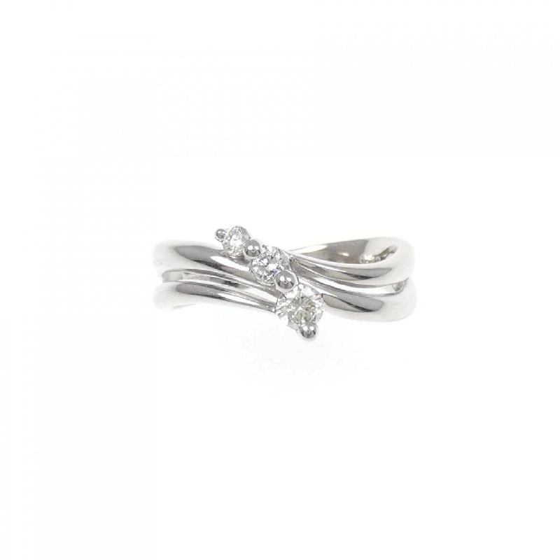 Nhẫn kim cương K18WG 0.22CT 671833