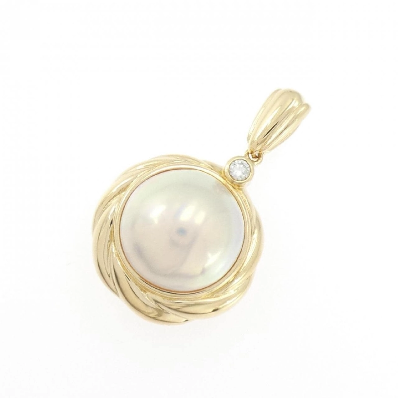 K18YG Mabe Pearl Pendant - Hàng hiệu Authentic 865149