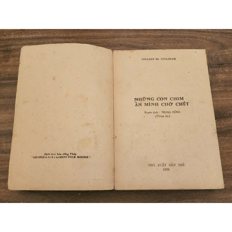 NHỮNG CON CHIM ẨN MÌNH CHỜ CHẾT (Nhà văn Colleen McCullough) 706643