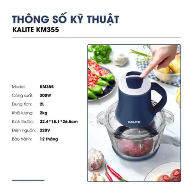 🔥 KALITE KM355 – XAY NHANH, XAY KHỎE, XAY MỊN CHỈ TRONG VÀI GIÂY! 🥩⚡🔪 720874