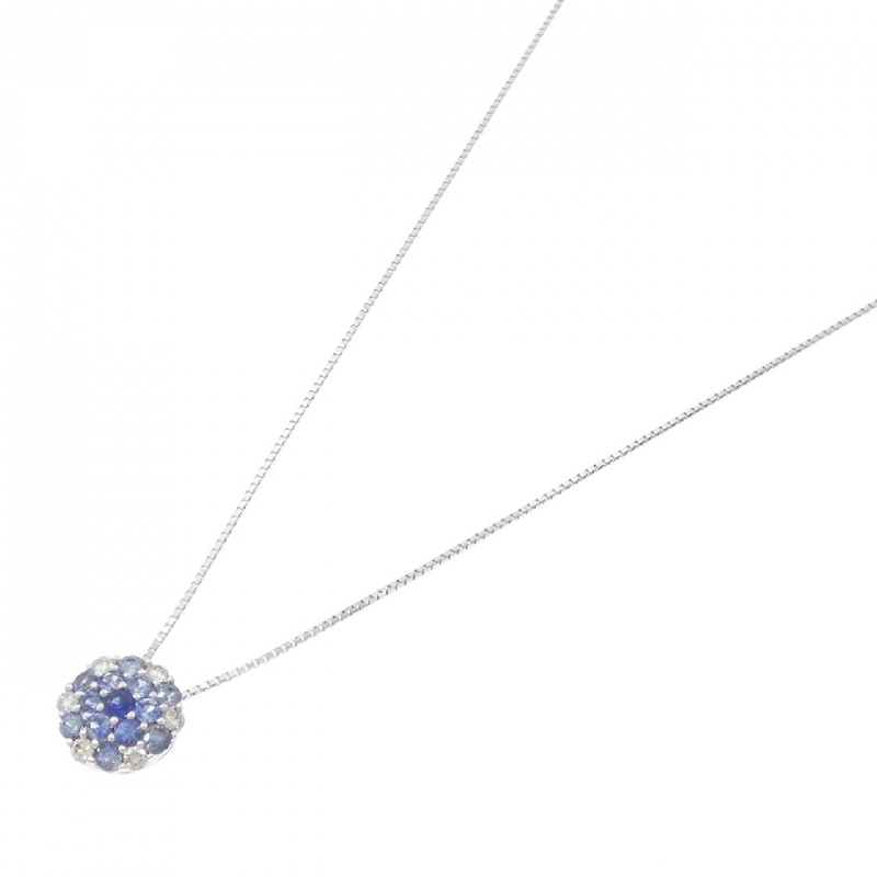 K18WG Sapphire Necklace - Hàng hiệu Authentic 859915