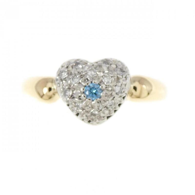 Nhẫn kim cương hình trái tim 750YG/PT900 0.10CT - Hàng hiệu Chính hãng 856337